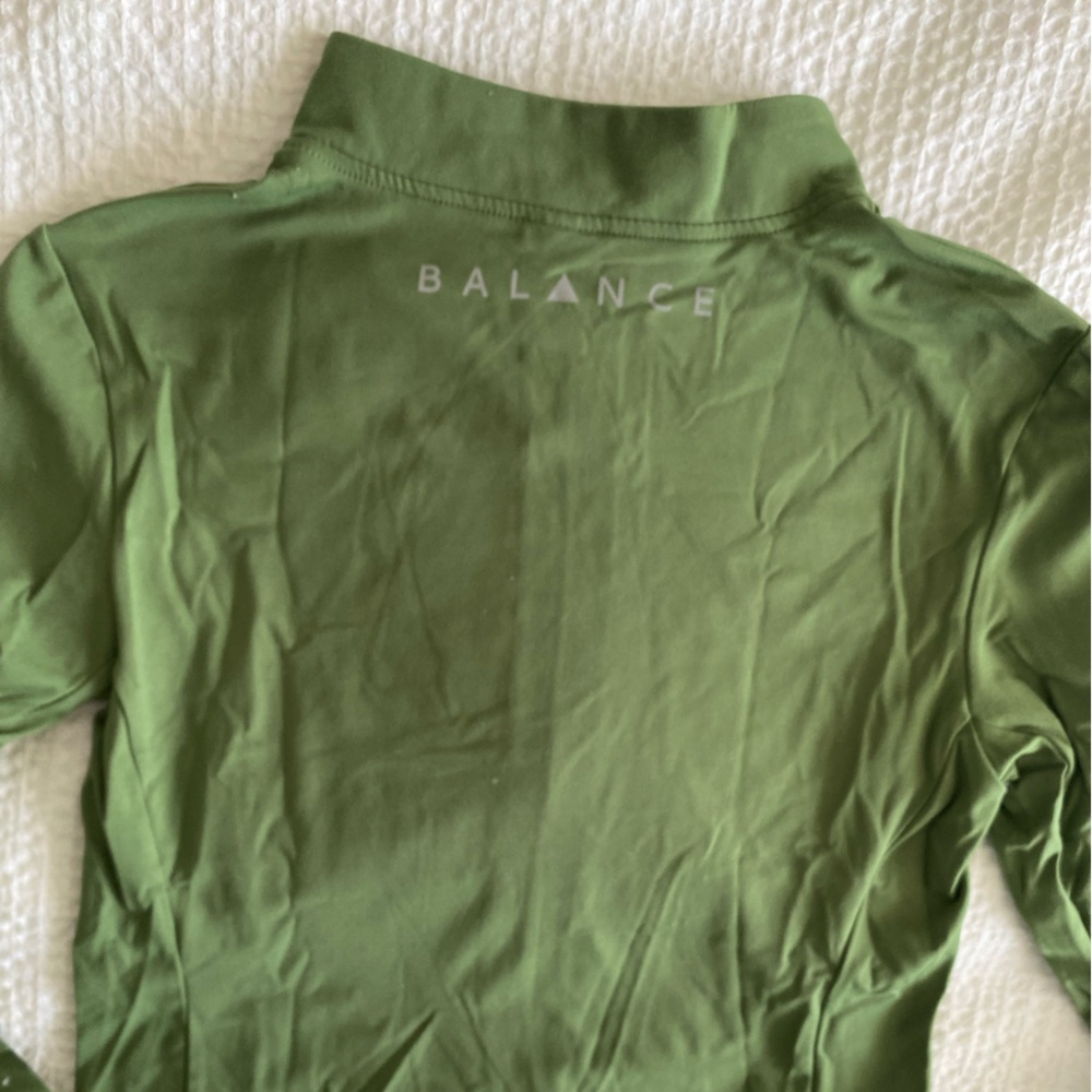 Green Cropped Zip-Up Jacket from Balance - Picture 3 of 4